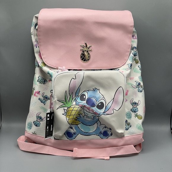 Lilo & Stitch Pineapple Stitch Slouch Backpack School Bioworld NEW
